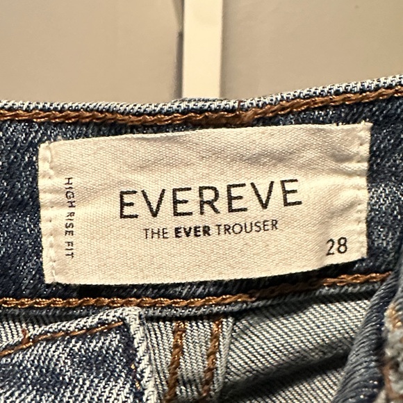 EVEREVE Denim Trousers, high waist button fly, size 28. Like new! - Picture 2 of 7